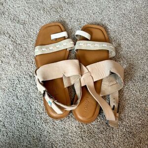Toms-‎ Women’s Freya Toe Loop Sandals Size 9